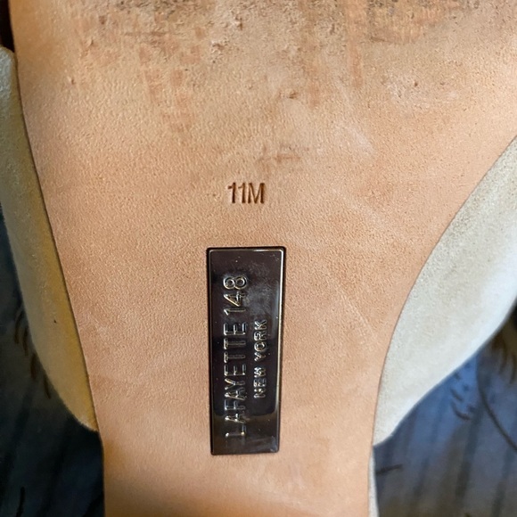 Lafayette 148 calf suede cross open toe sandals size 11 - Picture 5 of 6